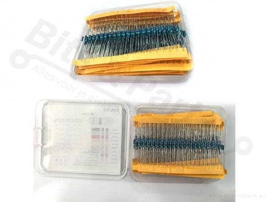 Resistor set 1% metal film 600 pieces in box